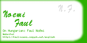 noemi faul business card
