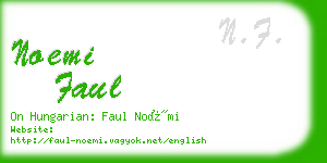 noemi faul business card